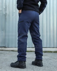 Штани зимові Софтшелл сині для ДСНС