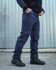 Штани зимові Софтшелл сині для ДСНС