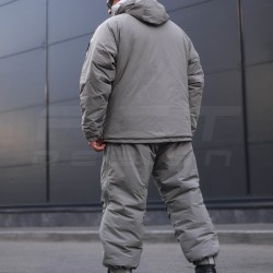 Зимний костюм 7 слой Водоотталкивающий Синтепон Серый