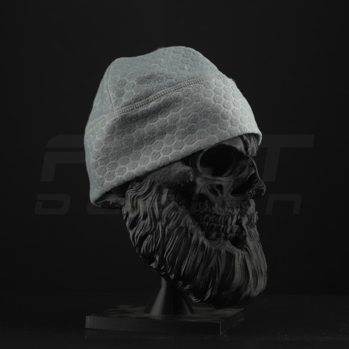 Шапка флісова соти Гексагон Світло-сіра  56 56