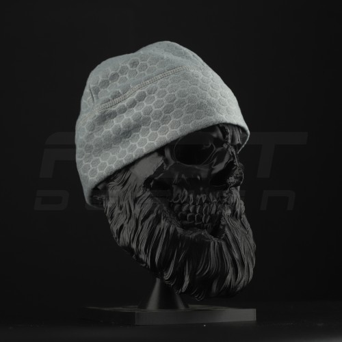 Шапка флісова соти Гексагон Світло-сіра  56 56