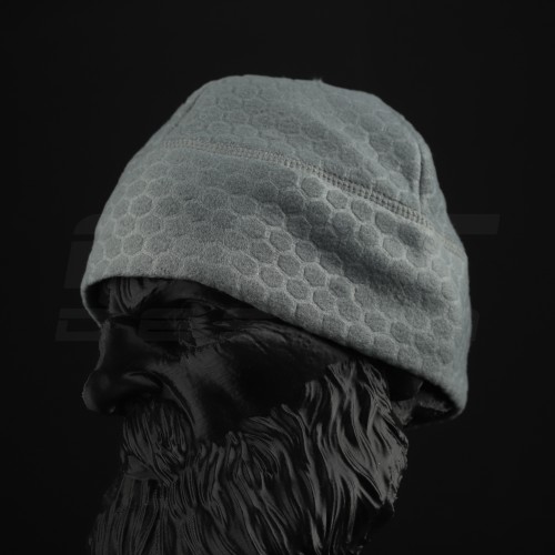 Шапка флісова соти Гексагон Світло-сіра  56 56