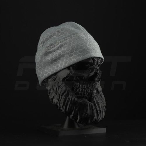 Шапка флісова соти Гексагон Світло-сіра  56 56