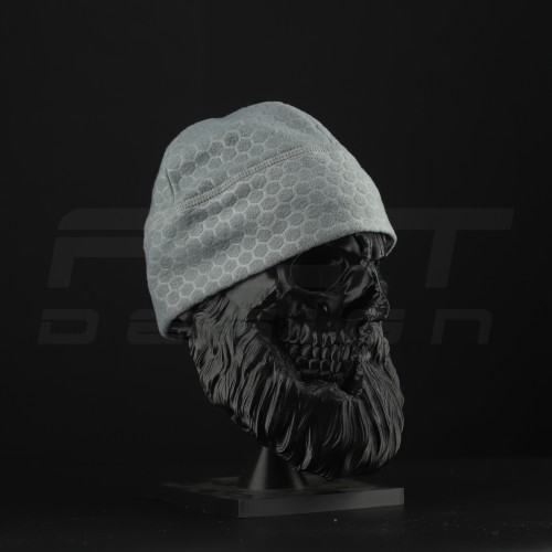 Шапка флісова соти Гексагон Світло-сіра  56 56